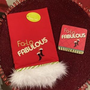 Fa-La Fabulous boots Towel/Coaster